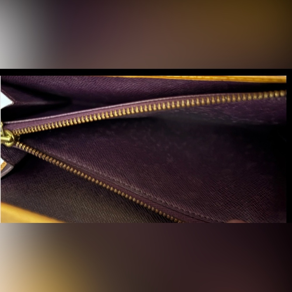 Louis Vuitton Yellow Epi Leather Sarah Portefeuille Long Wallet Clutch - Picture 5 of 10